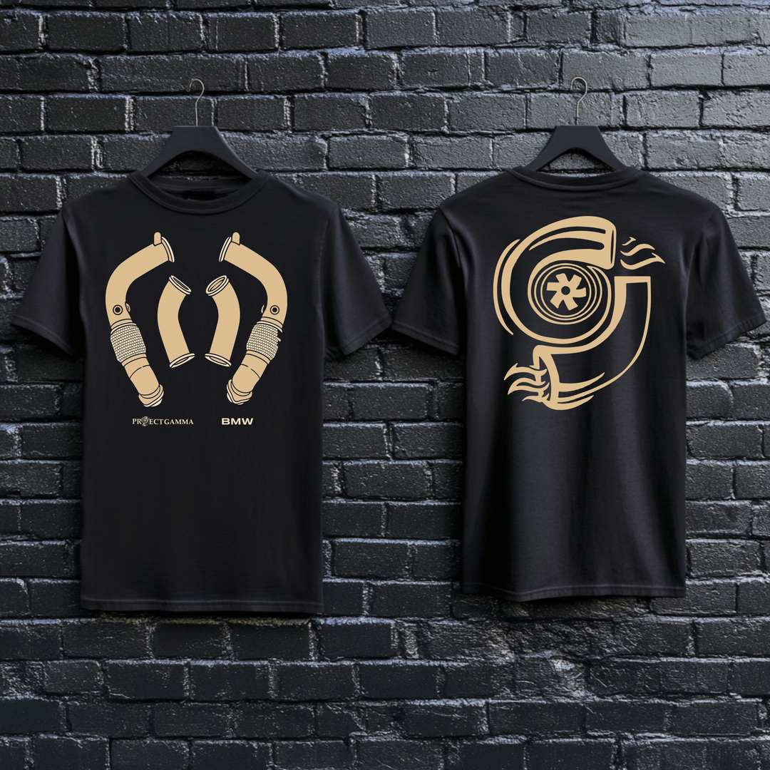 BMW / X6M Downpipes - Unisex Double Sided T-Shirt