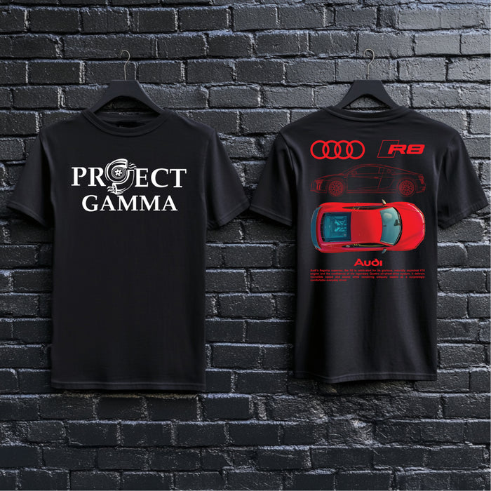 AUDI / R8 Garage Wall Art - Unisex Double Sided T-Shirt