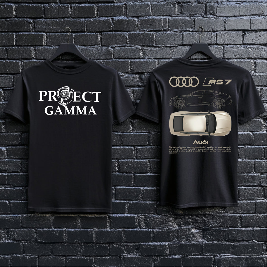 AUDI / RS7 Garage Wall Art - Unisex Double Sided T-Shirt