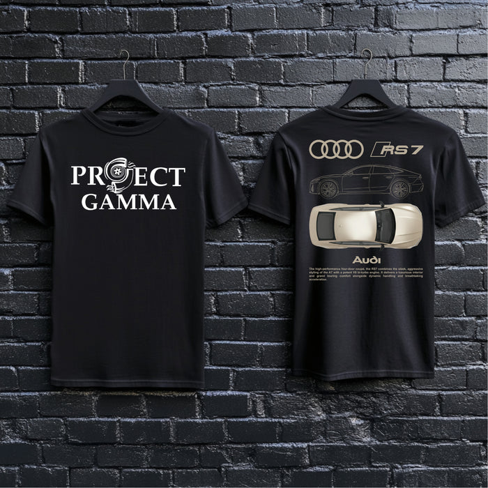 AUDI / RS7 Garage Wall Art - Unisex Double Sided T-Shirt