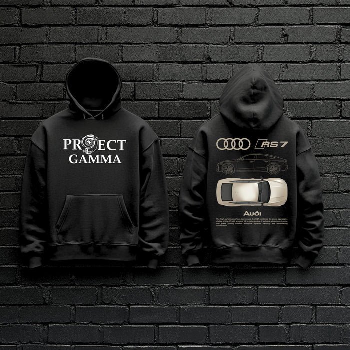 AUDI / RS7 Garage Wall Art - Unisex Double Sided Hoodie