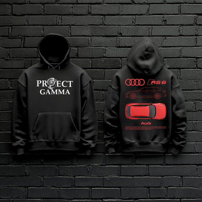 AUDI / RS6 Garage Wall Art - Unisex Double Sided Hoodie