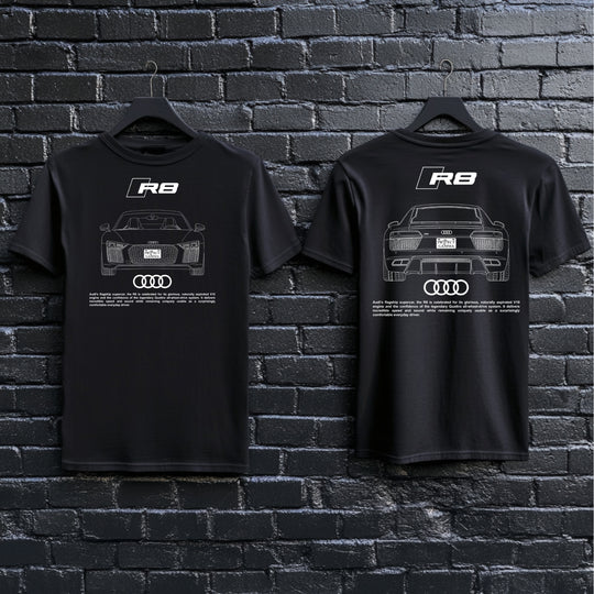 AUDI / R8 Dual-View Technical Series - Unisex Double Sided T-Shirt