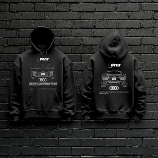 AUDI / R8 Dual-View Technical Series - Unisex Double Sided Hoodie
