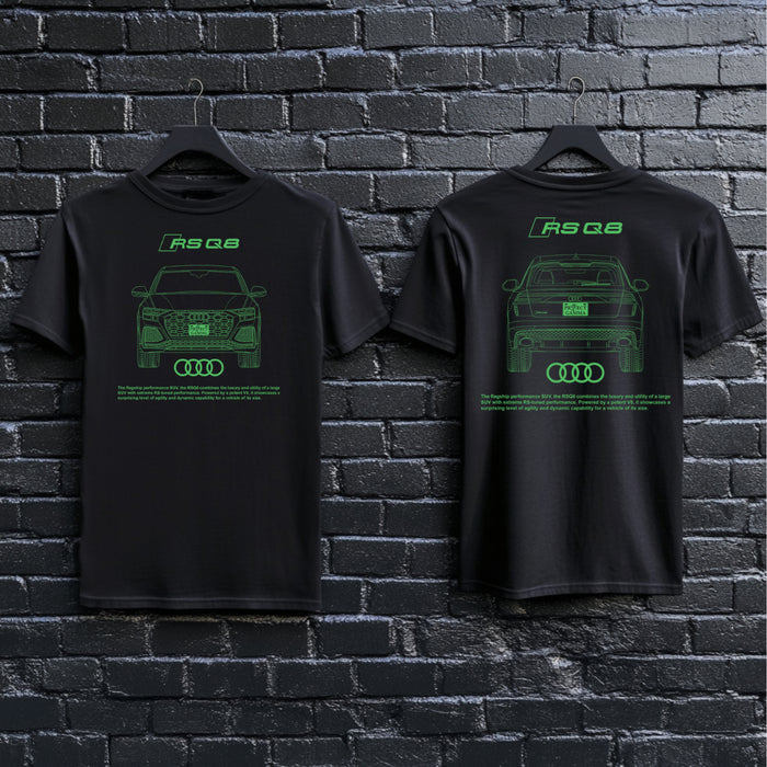 AUDI / RSQ8 Dual-View Technical Series - Unisex Double Sided T-Shirt