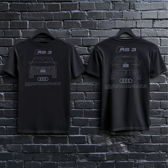 AUDI / RS3 Dual-View Technical Series - Unisex Double Sided T-Shirt