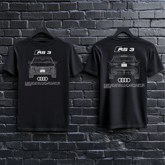 AUDI / RS3 Dual-View Technical Series - Unisex Double Sided T-Shirt