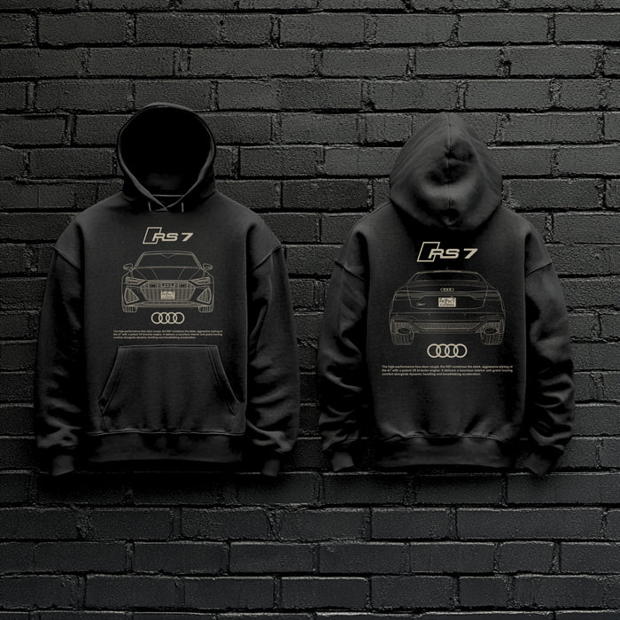 AUDI / RS7 Dual-View Technical Series - Unisex Double Sided Hoodie