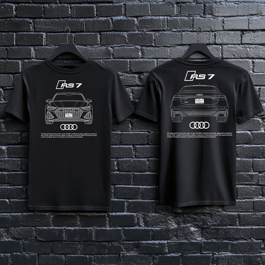 AUDI / RS7 Dual-View Technical Series - Unisex Double Sided T-Shirt