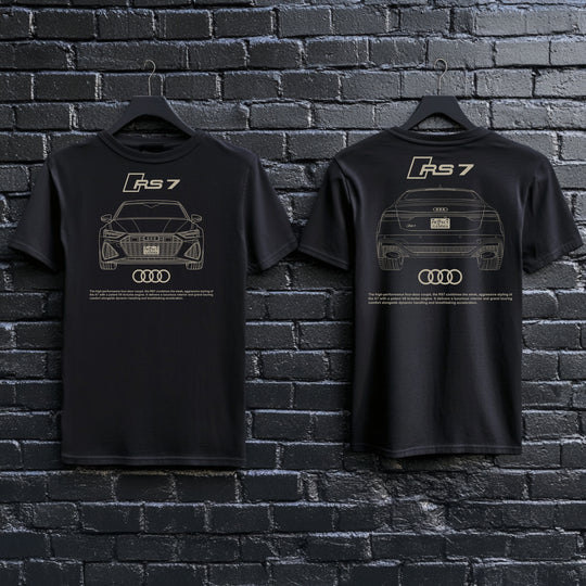 AUDI / RS7 Dual-View Technical Series - Unisex Double Sided T-Shirt