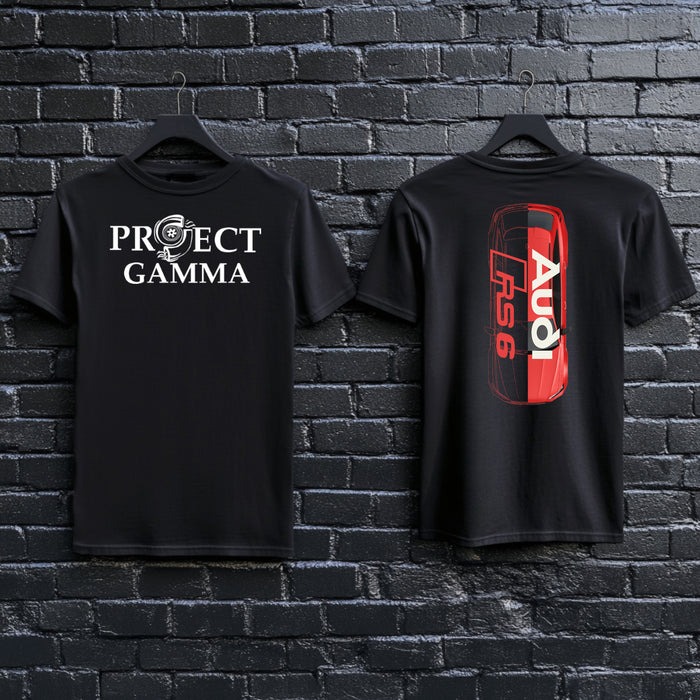 AUDI / RS6 Split-Identity Vector - Unisex Double Sided T-Shirt