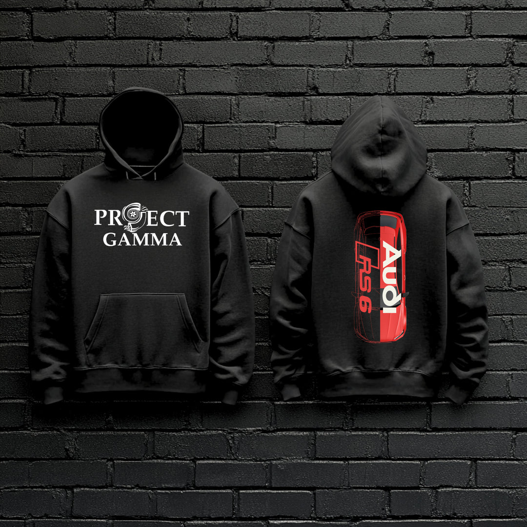 AUDI / RS6 Split-Identity Vector - Unisex Double Sided Hoodie