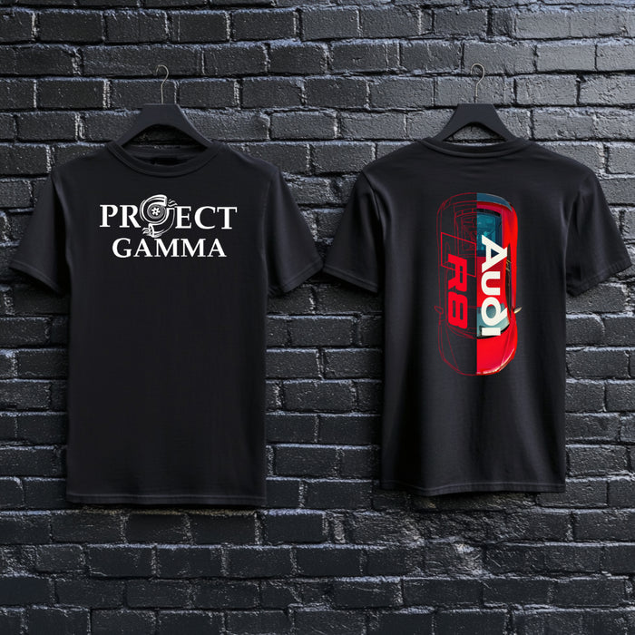 AUDI / R8 Split-Identity Vector - Unisex Double Sided T-Shirt