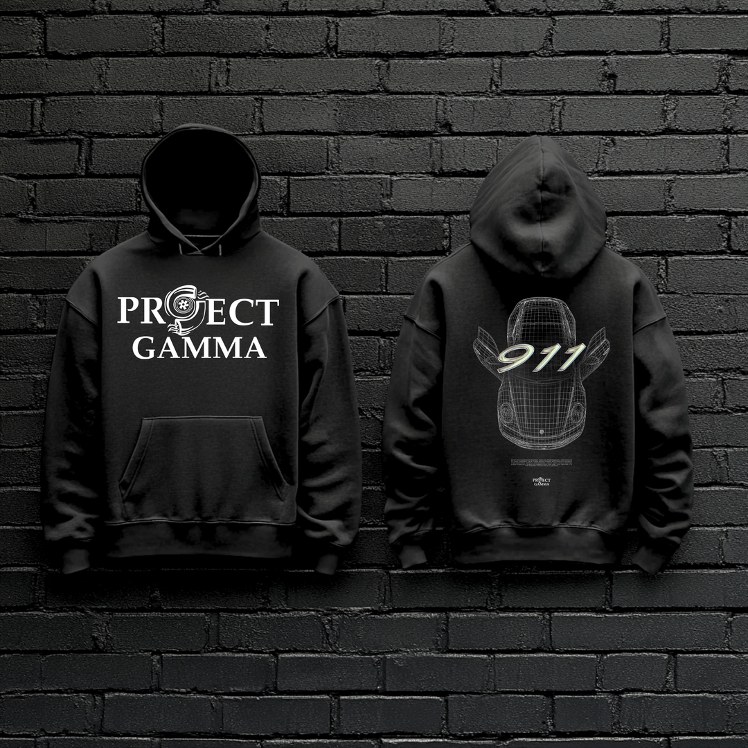 PORSCHE / 911 Blueprint - Unisex Double Sided Hoodie