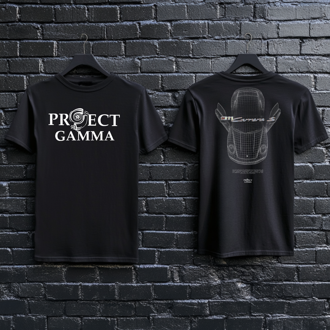 PORSCHE / 911 Carrera S Blueprint - Unisex Double Sided T-Shirt