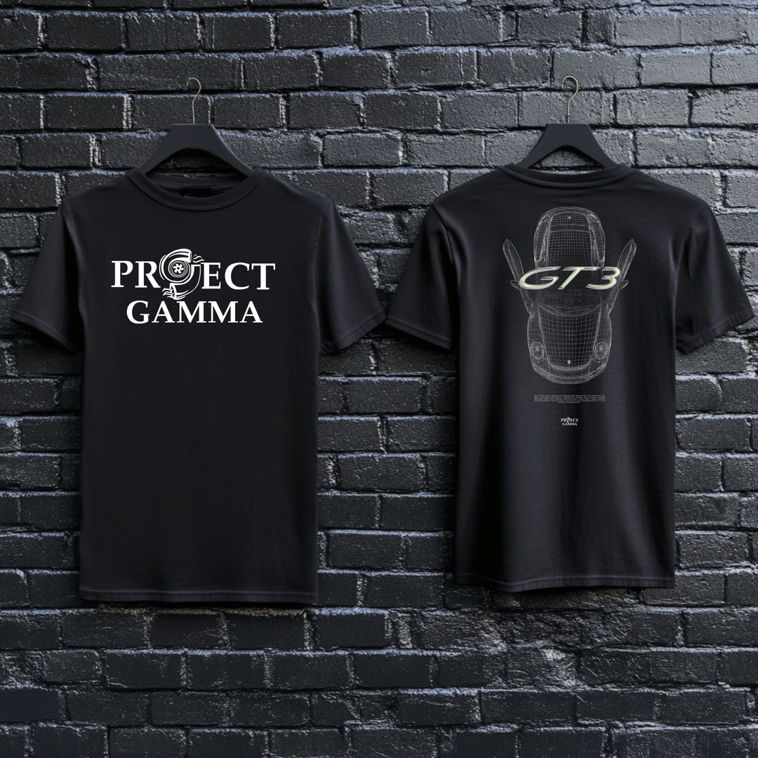 PORSCHE / GT3 Blueprint - Unisex Double Sided T-Shirt