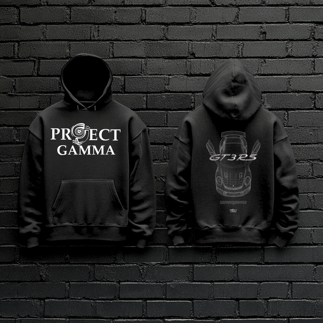 PORSCHE / GT3RS Blueprint - Unisex Double Sided Hoodie