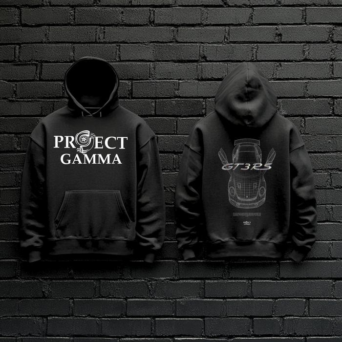 PORSCHE / GT3RS Blueprint - Unisex Double Sided Hoodie