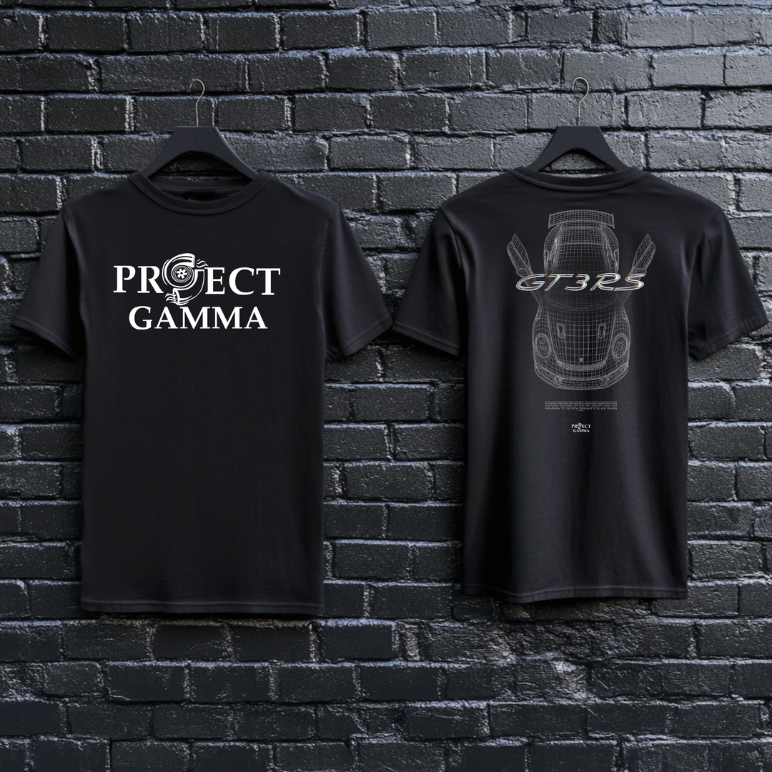 PORSCHE / GT3RS Blueprint - Unisex Double Sided T-Shirt