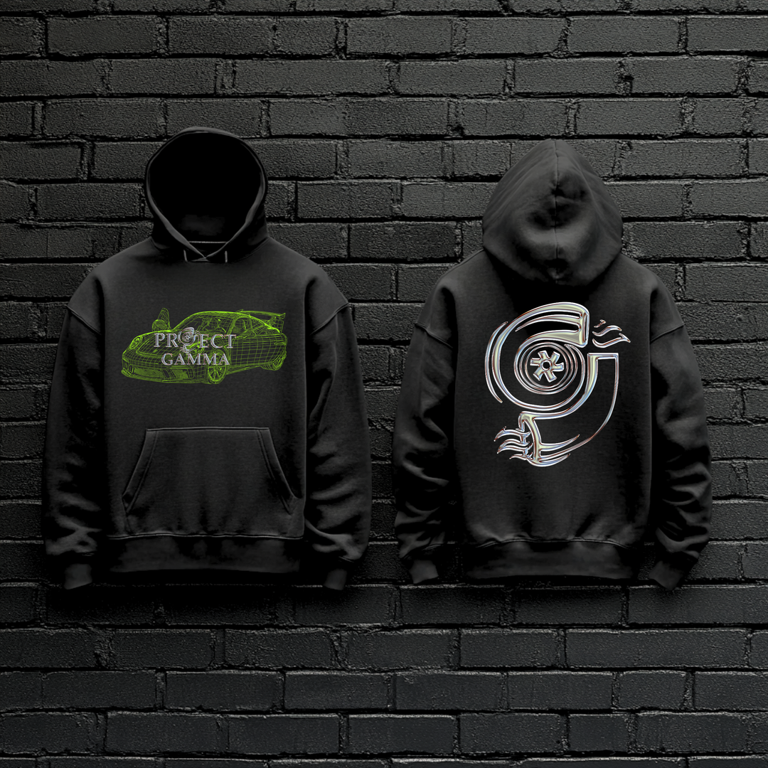 PORSCHE / GT3 Wireframe - Unisex Double Sided Hoodie