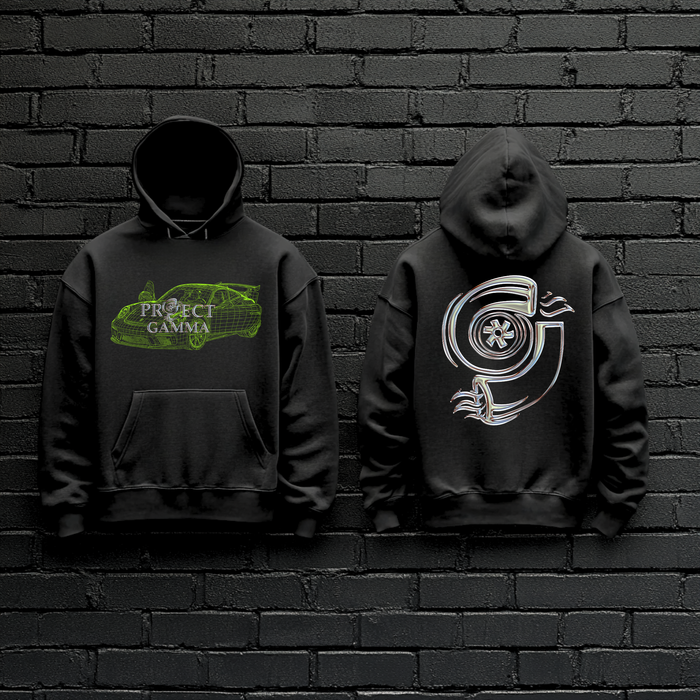 PORSCHE / GT3 Wireframe - Unisex Double Sided Hoodie