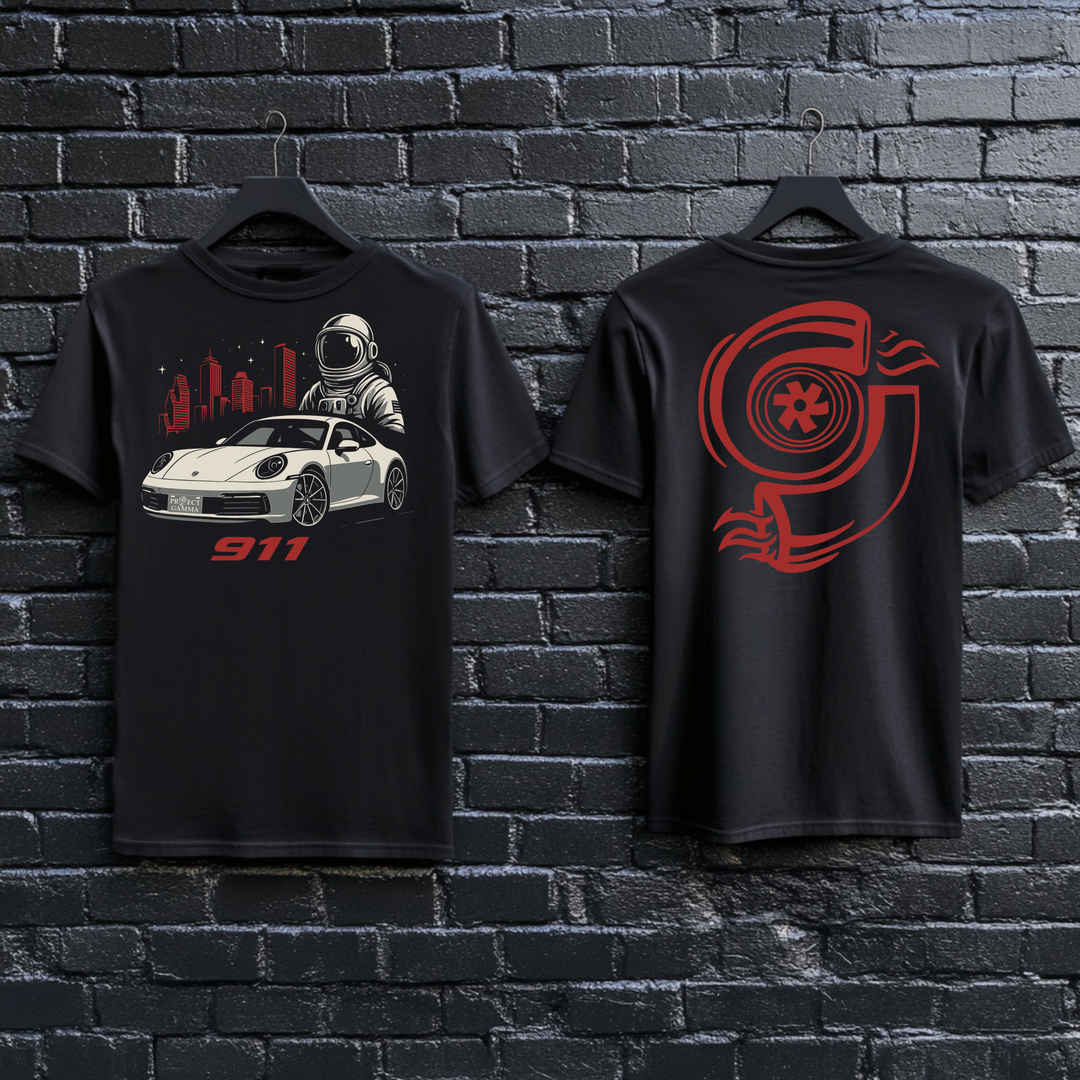 PORSCHE / 911 Astronaut - Unisex Double Sided T-Shirt