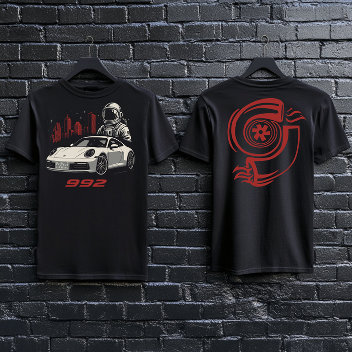 PORSCHE / 992 Astronaut - Unisex Double Sided T-Shirt