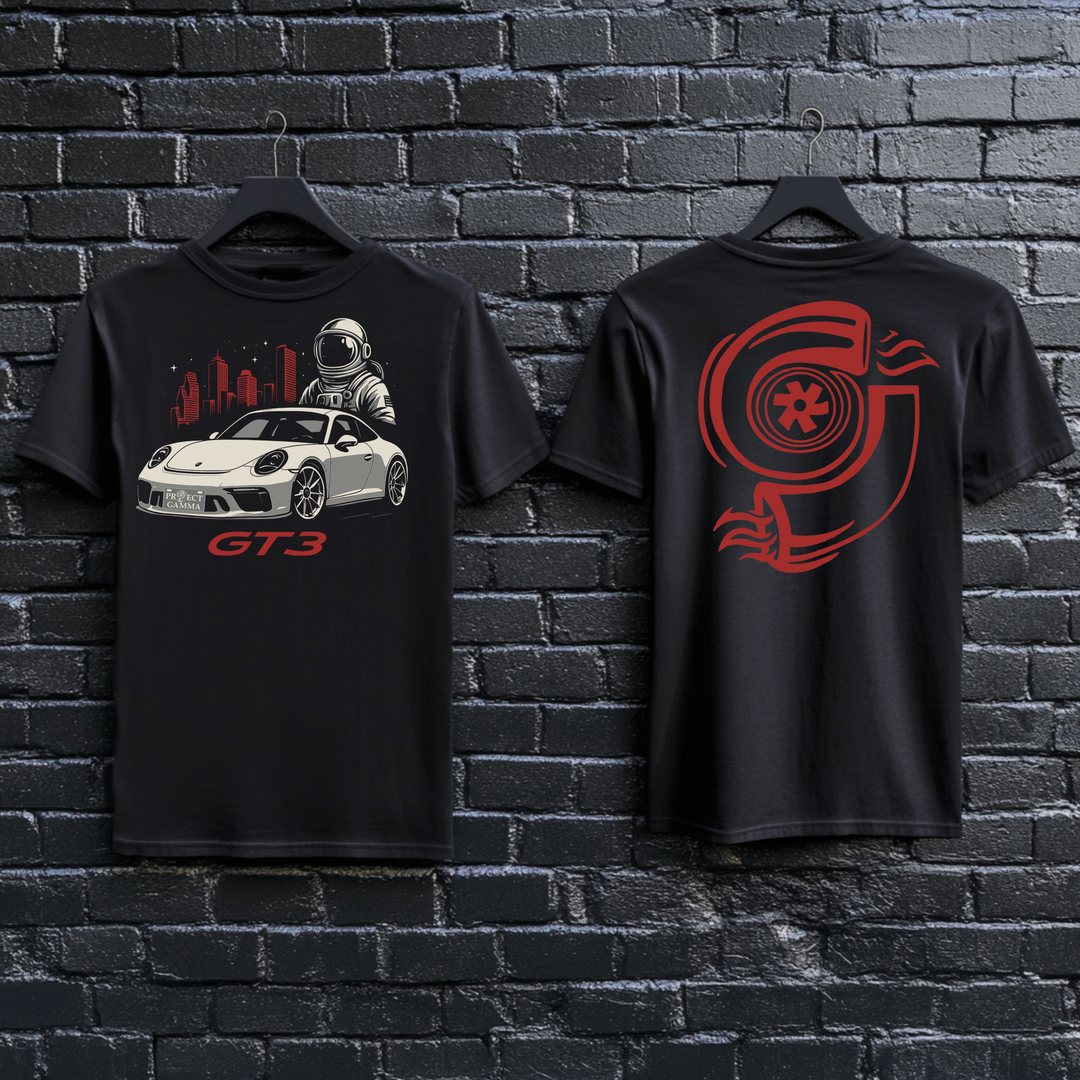PORSCHE / GT3 Astronaut - Unisex Double Sided T-Shirt