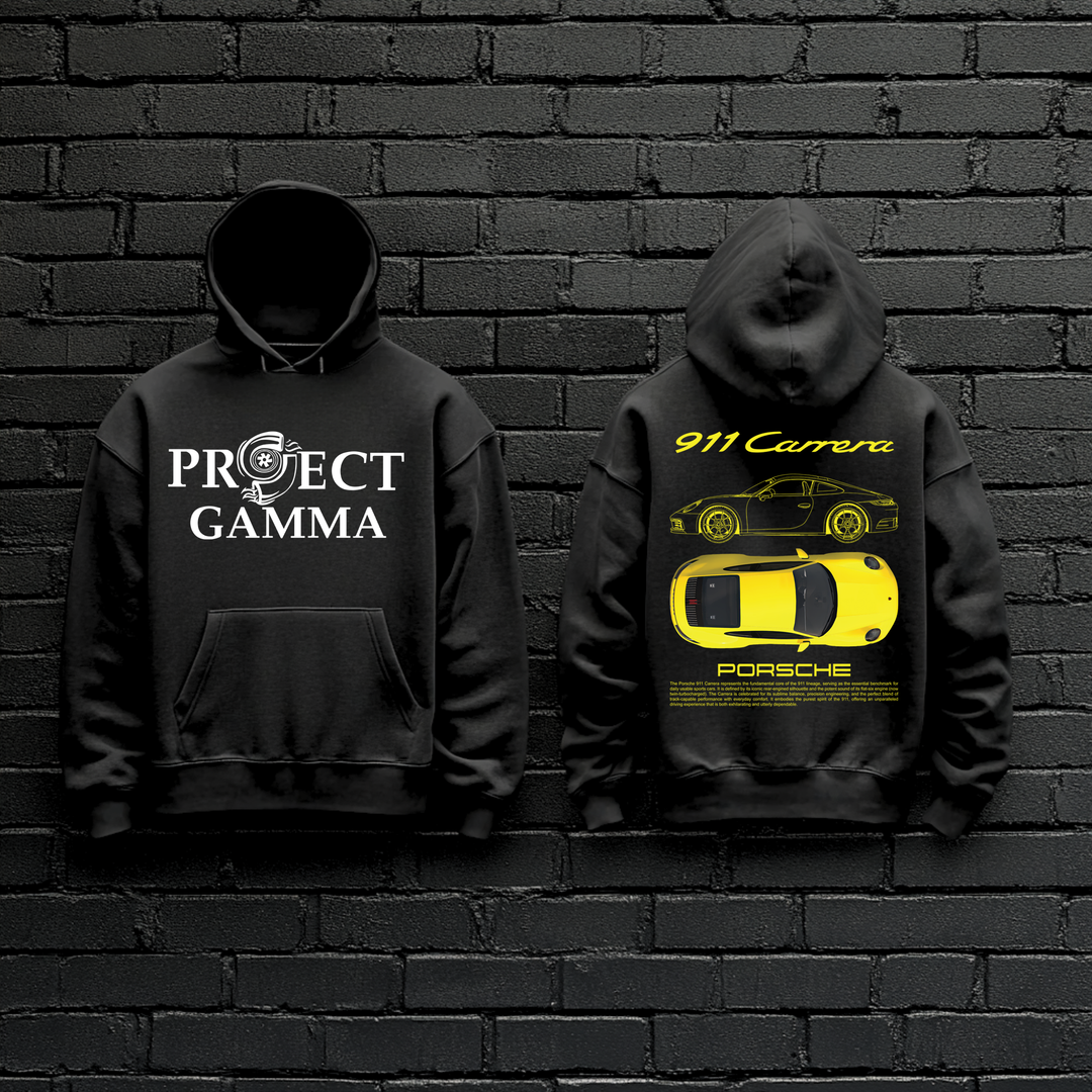 PORSCHE / 911 Carrera Garage Wall Art - Unisex Double Sided Hoodie