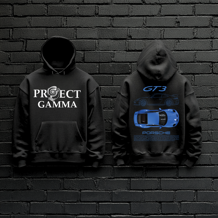 PORSCHE / GT3 Garage Wall Art - Unisex Double Sided Hoodie