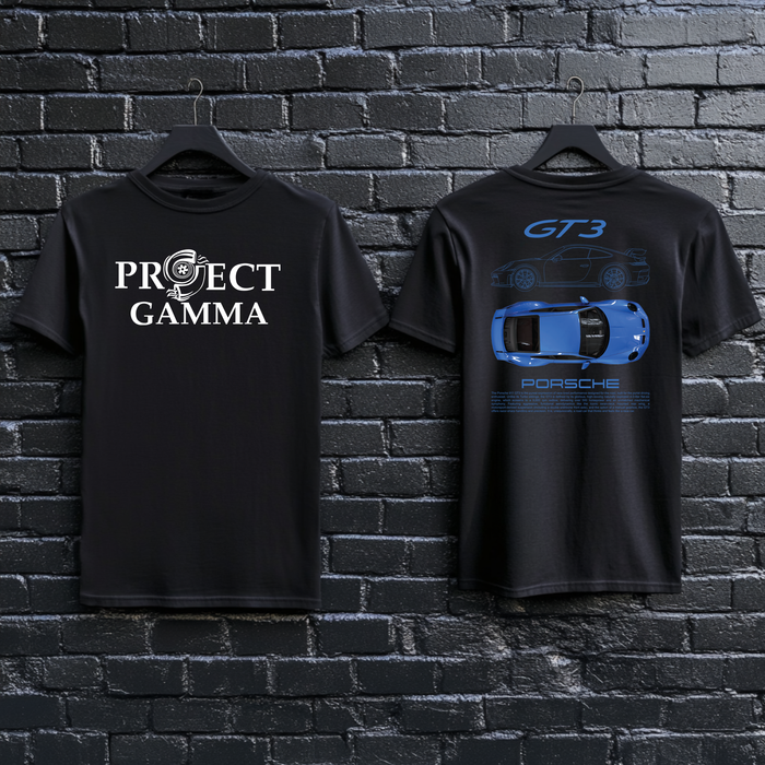 PORSCHE / GT3 Garage Wall Art - Unisex Double Sided T-Shirt