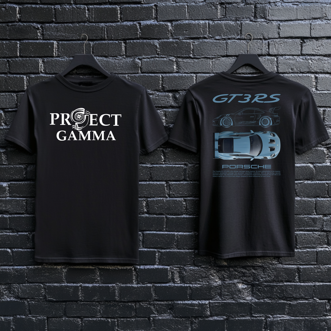 PORSCHE / GT3RS Garage Wall Art - Unisex Double Sided T-Shirt