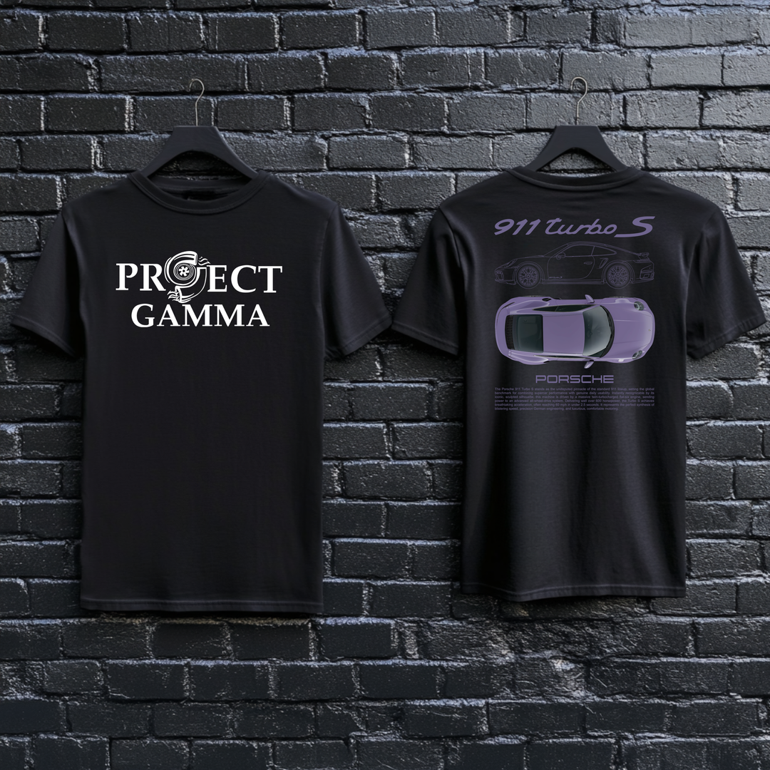 PORSCHE / 911 Turbo S Garage Wall Art - Unisex Double Sided T-Shirt