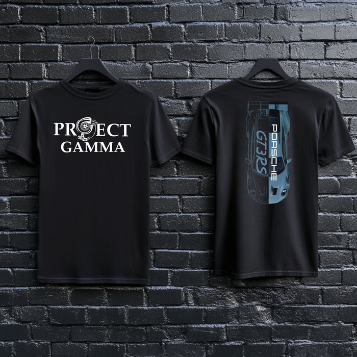 PORSCHE / GT3RS Split-Identity Vector - Unisex Double Sided T-Shirt