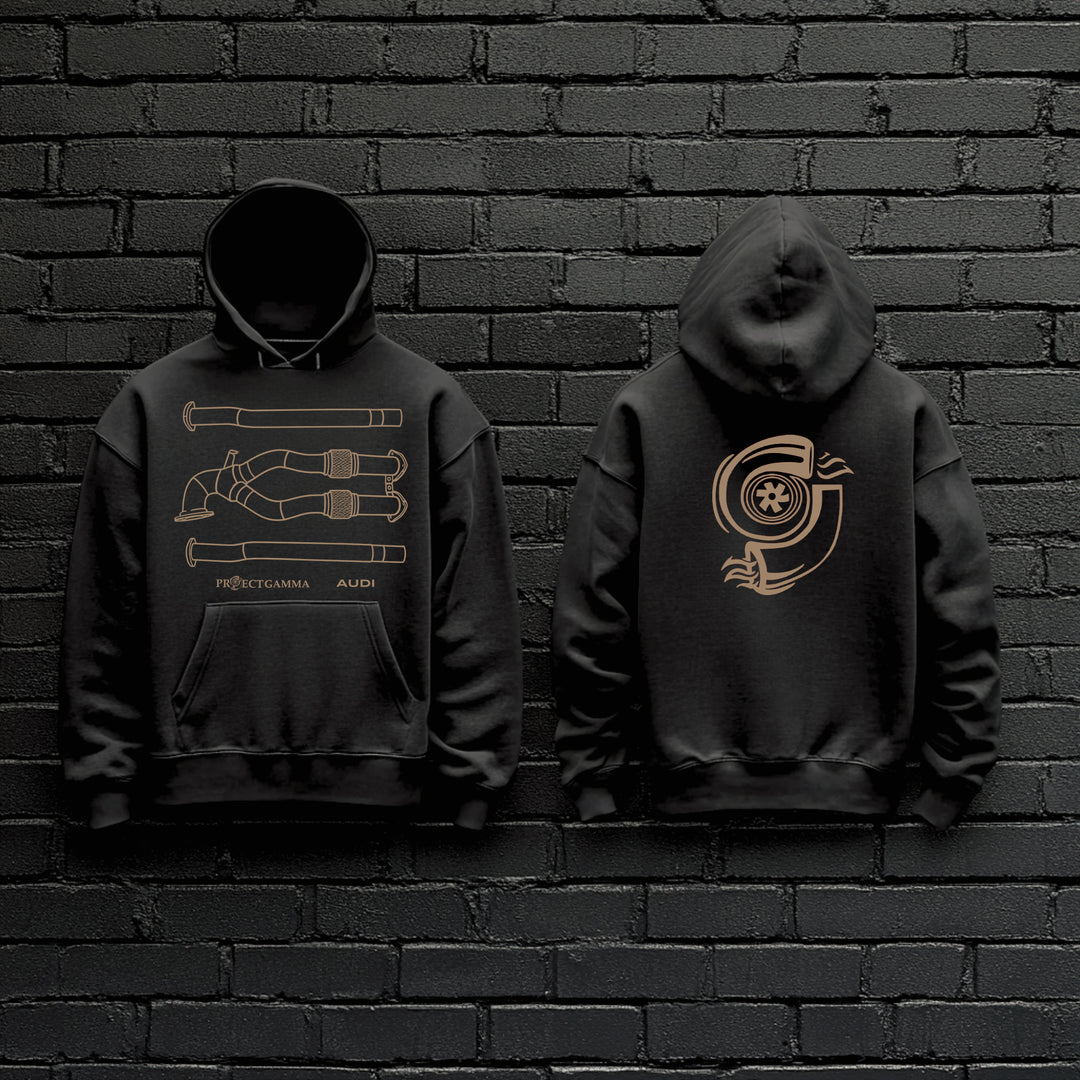 AUDI / RS3 TTRS Downpipes - Unisex Double Sided Hoodie