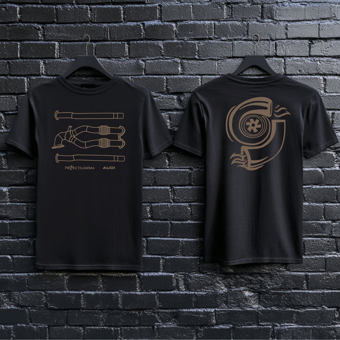 AUDI / RS3 TTRS Downpipes - Unisex Double Sided T-Shirt