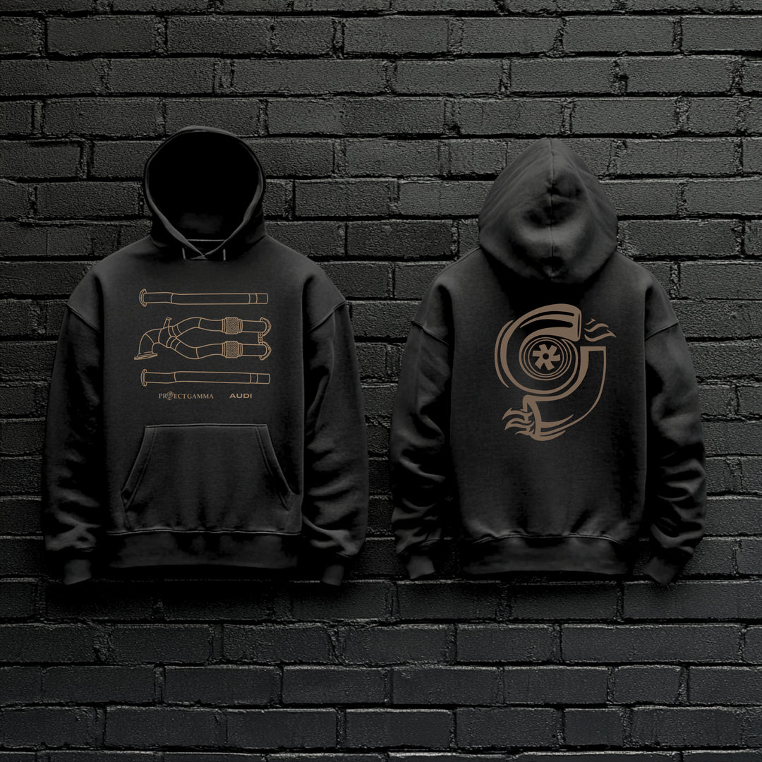AUDI / RS3 TTRS Downpipes - Unisex Double Sided Hoodie