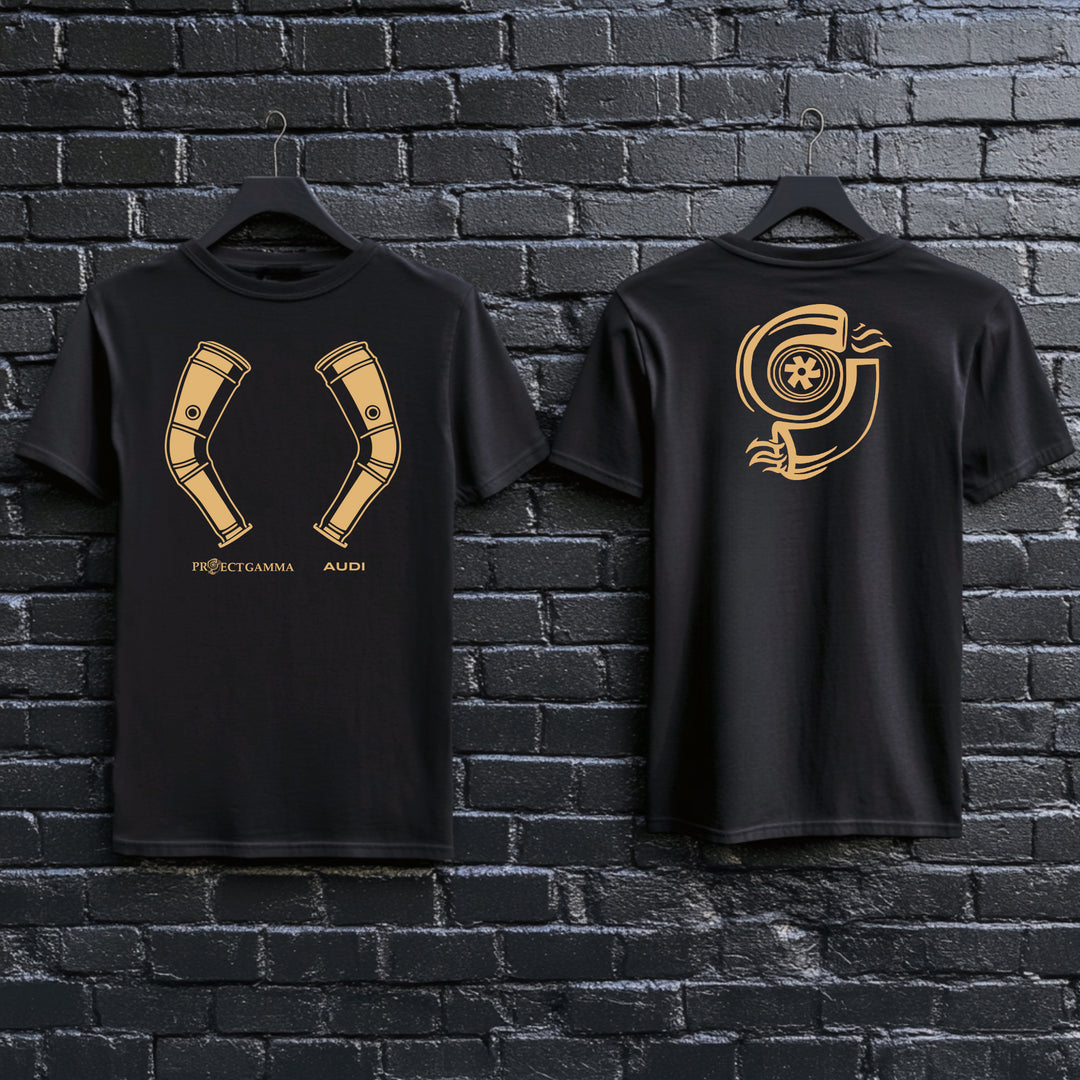 AUDI / RS6 Downpipes - Unisex Double Sided T-Shirt