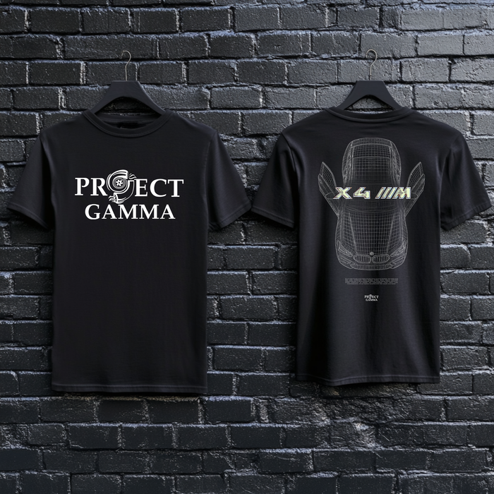 BMW / X4 M Blueprint - Unisex Double Sided T-Shirt