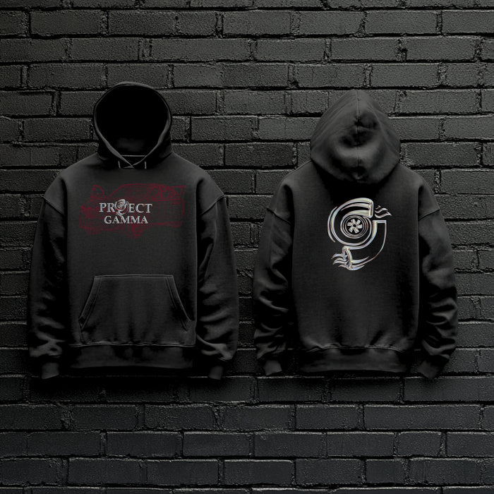 BMW / X4 M Wireframe - Unisex Double Sided Hoodie