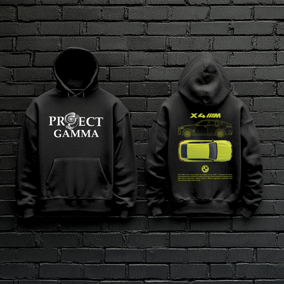 BMW / X4 M Garage Wall Art - Unisex Double Sided Hoodie