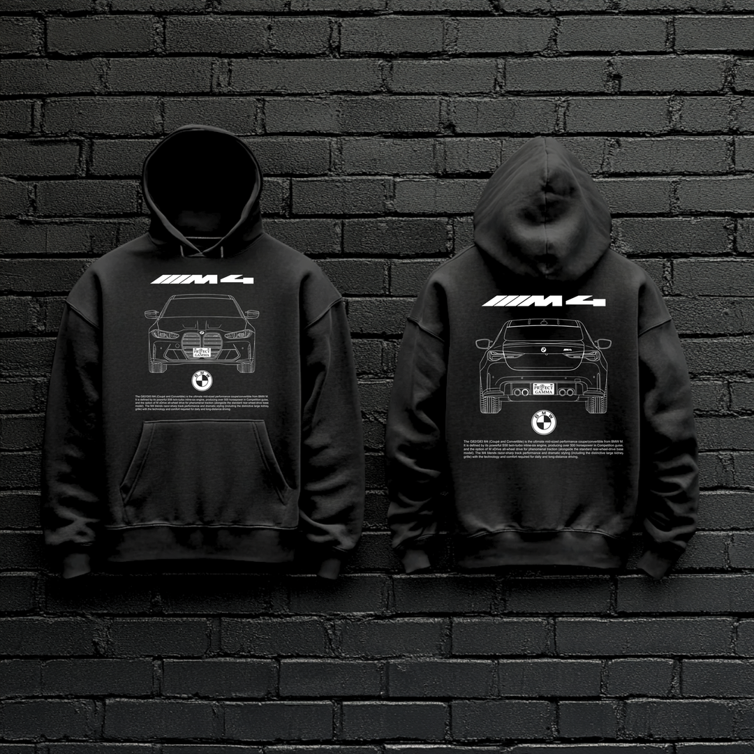 BMW / M4 Dual-View Technical Series - Unisex Double Sided Hoodie
