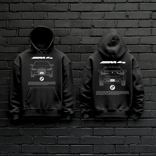 BMW / M4 Dual-View Technical Series - Unisex Double Sided Hoodie
