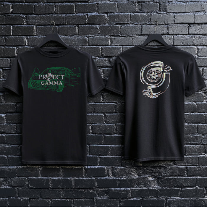 AUDI / RS3 Wireframe - Unisex Double Sided T-Shirt