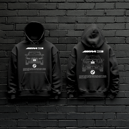 BMW / M3 Dual-View Technical Series - Unisex Double Sided Hoodie