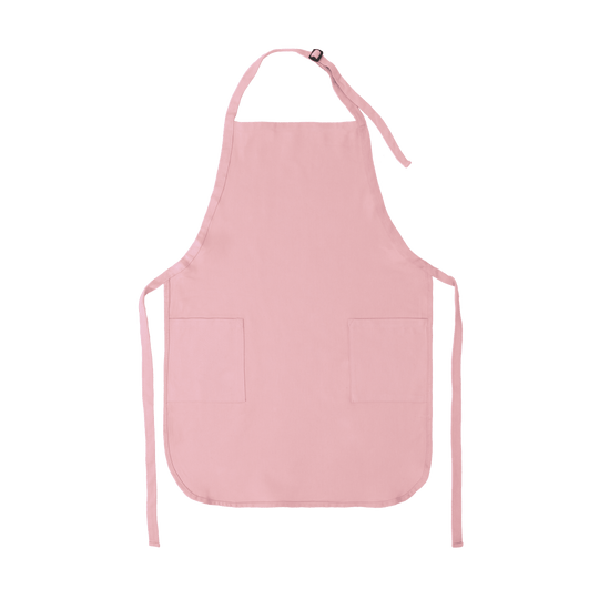 Apron with Patch Pockets Adjustable Neck Strap With Buckle