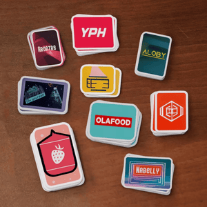 Rounded Corner Stickers