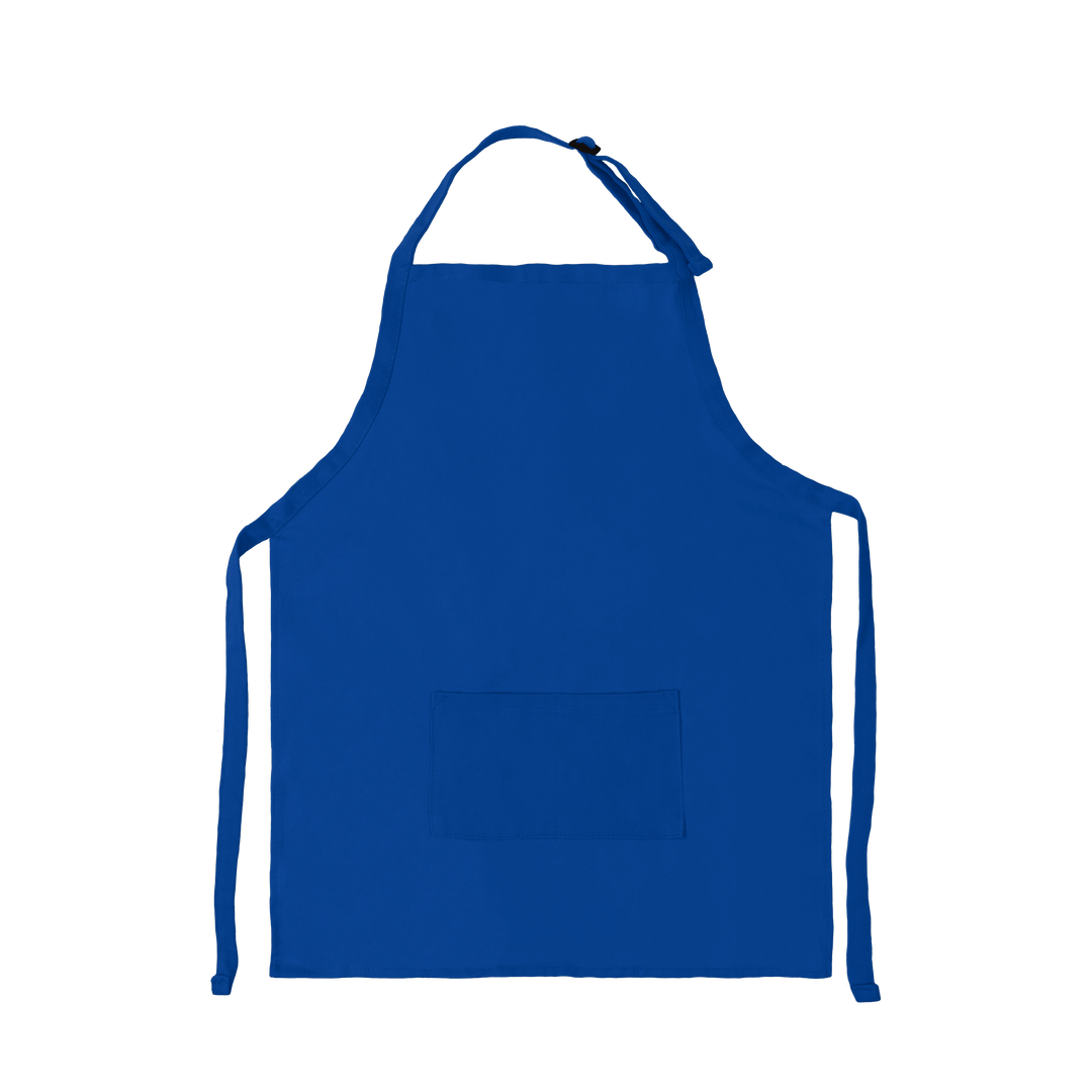 Apron with Patch Pockets Adjustable Neck Strap With Buckle