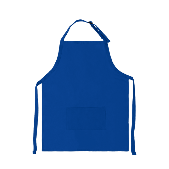 Apron with Patch Pockets Adjustable Neck Strap With Buckle