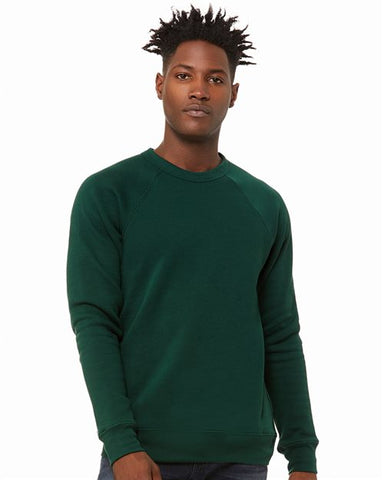 BELLA CANVAS Sponge Fleece Raglan Crewneck Sweatshirt